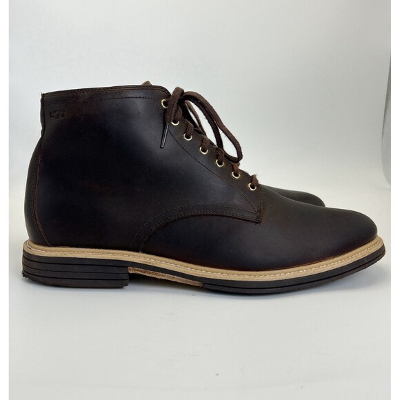 UGG Chandon Chukka Boots Men’s Sz 10.5 Brown Leather Ankle Casual EnerG Comfort main image 4